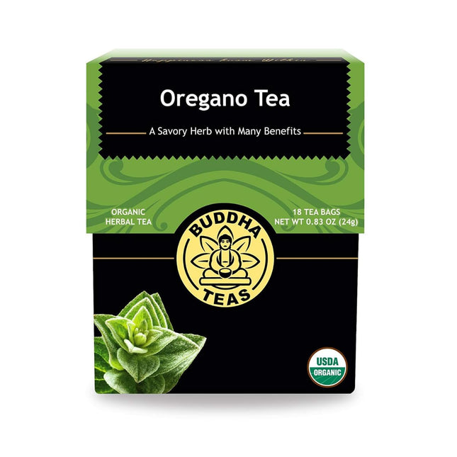 Buddha Teas - Organic Oregano Tea - Herbal Tea - for Health & Wellbeing - with A