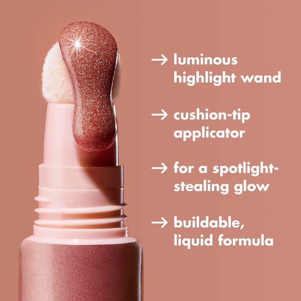 E.L.F. Halo Glow Highlight Beauty Wand, Liquid Highlighter Wand for Luminous, Glowing Skin, Buildable Formula, Vegan & Cruelty-Free,Champagne Campaign