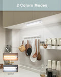 Akay&Tina Under Cabinet Lights, 2 Colors Closet Lights Motion Sensored Under Cabinet Lighting, Rechargeable Battery Operated Cupboard Light for