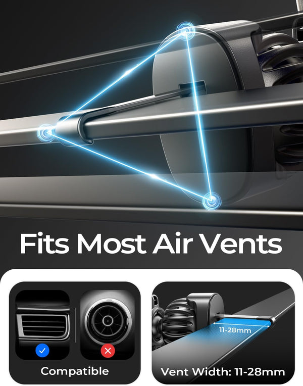 LISEN for MagSafe Car Mount, 2026 Magnetic Phone Holders for Car Air Vent Phone Mount [Ultra-Magnetic] Hands Free Cell Phone Holder Car