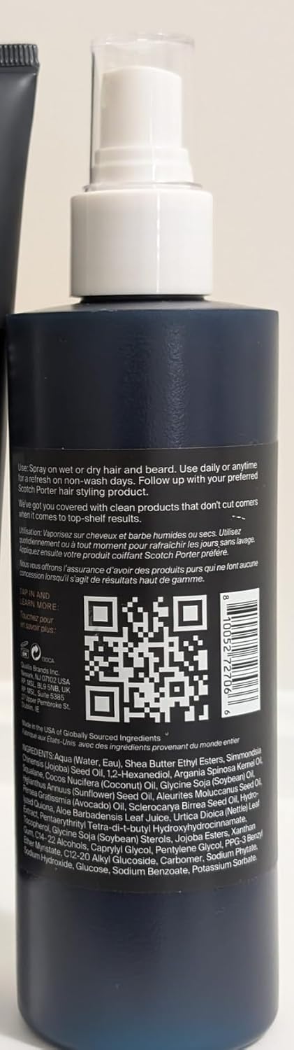 Scotch Porter Daily Hydration Conditioner Spray for Beard & Hair (1-Pack)