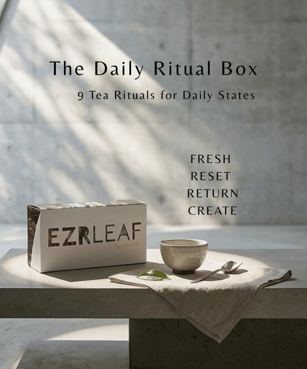 EZR Leaf Herbal & Fruit Tea Sampler Gift Box – 22 Pyramid Tea Bags with 9 Fruit & Floral Blends – Low & Caffeine Free Assortment for Relaxing Tea