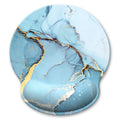 Ergonomic Mouse Pad with Wrist Support, Marble Style Memory Foam Wrist Rest Mouse Pads, Cute Computer Laptop Office Accessories Decor, Pain Relief