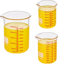 High Borosilicate Glass Measuring Cup Set-V-Shaped Spoutï¼Includes 60Ml(2Oz), 120Ml(4Oz), and 250Ml(8Oz) Glass Measuring Beaker for Kitchen or