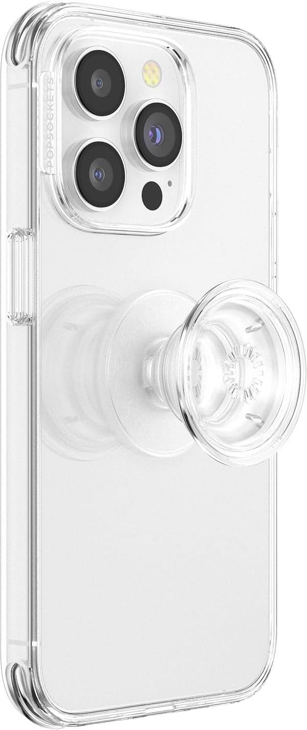 PopSockets Adhesive Phone Grip, Holder, Phone Stand, Clear - Clear Adhesive Clear