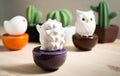 Spiky Hedgehog, Non-Electric Ceramic Diffusers for Essential Oils and Aromatherapy Fragrance, White Ceramic Diffusers in Car or Desk Office Decor