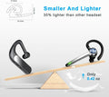 HEIBAS Bluetooth Headset, Wireless Bluetooth Earpiece with 500mAh Charging Case 72 Hours Talking Time Built-in Microphone for iOS Android Cell