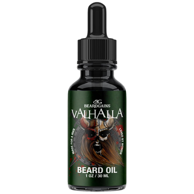 Beard Gains Beard Oil for Men - Organic Beard Growth Oil, Moisturizer & Conditio