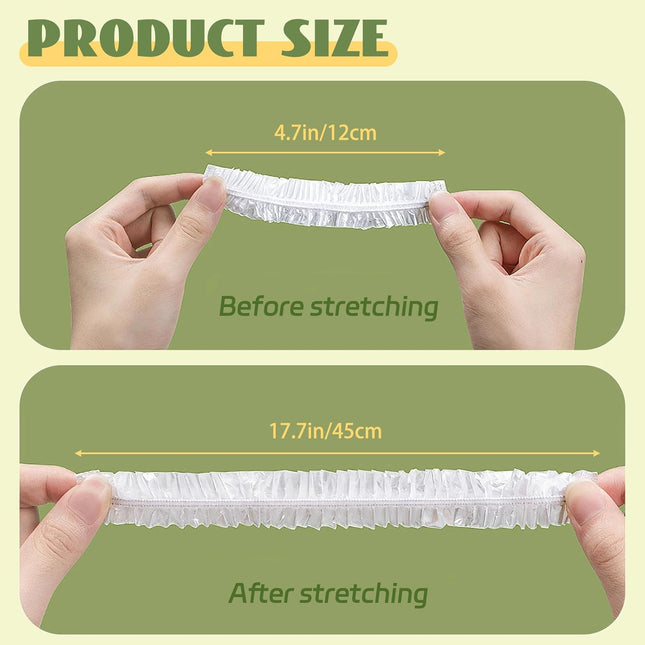 400 Pcs Fresh Keeping Bags,Plastic Food Storage Covers,Elastic Sealing Bowl Lids,Adjustable Wrap Bowl Covers for Family 