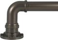 Decopolitan Industrial Wrap around Telescoping Curtain Rod Set, 72-144", Bronze