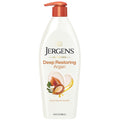 Jergens Deep Restoring Argan Oil Body Lotion For Dry Skin, 16.8 fl oz | Vitamin E, Restores Hydration, Long-Lasting Moisture, Lightweight Feel,