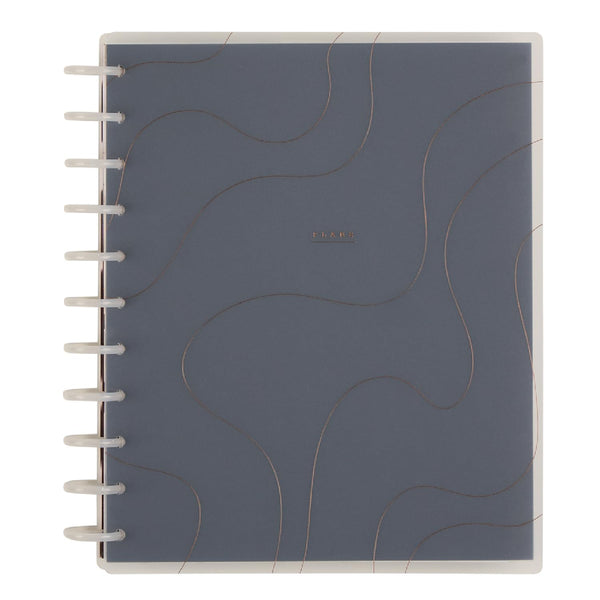 Happy Planner Disc-Bound Academic Planner July 2025 - June 2026 Daily, Weekly and Monthly - 3 Bonus Months, Big Size, Horizontal Layout, Onyx &