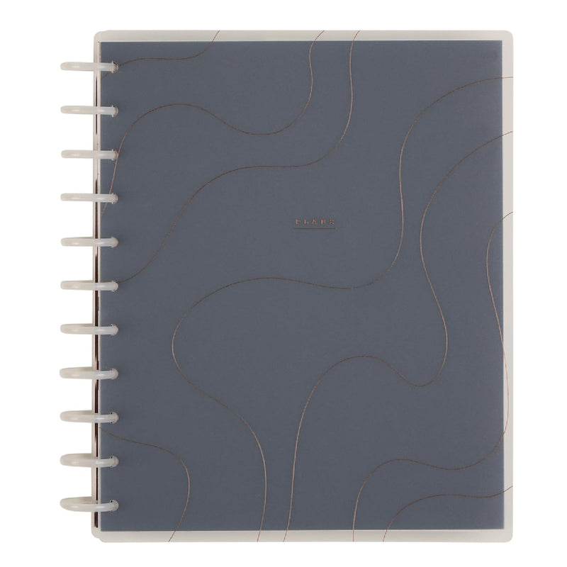 Happy Planner Disc-Bound Academic Planner July 2025 - June 2026 Daily, Weekly and Monthly - 3 Bonus Months, Big Size, Horizontal Layout, Onyx &