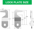 1 Pack Tool Box Lock with Keys, 5/8" Tubular Cam Lock Keyed Alike, Hook Cam Toolbox Locks Fits for Mailbox File Cabinet Drawer RV Storage Door