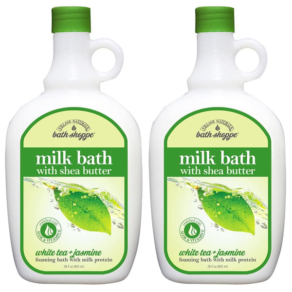 White Tea and Jasmine Foaming Milk Bath, 28 Fl Oz, Pack of 2