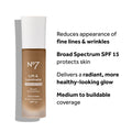 No7 Lift & Luminate Triple Action Serum Foundation, Cool Vanilla, 1 Fl Oz 03 - Cool Vanilla