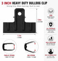 Coideal Black Metal Bulldog Clips 3 Inch – 10 Pack Large Binder Paper Clamps for Office Files, Kitchen Food Bag Sealing, Art Canvas, Drawing