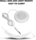 ASHATA Portable Pillow Speaker, Mini Stereo Speaker with 3.5mm Aux Plug for MP3 Phone, CD Player, etc (White)