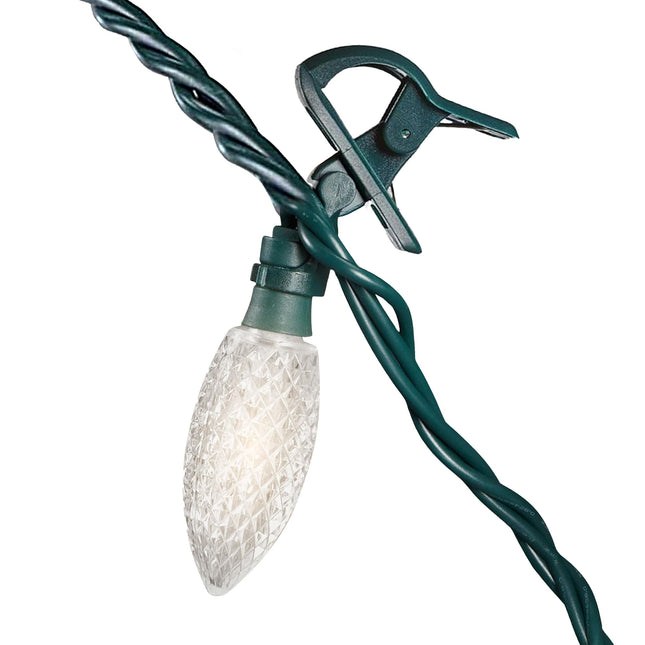 Noma Quick-Clip Customizable Holiday String Lights, 100 LED Bulbs, 66.8Ft Long, 