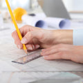 Plastic Ruler, 12 Inch Clear Plastic Ruler, Centimeter, Millimeter and Inches, Pack of 2 | Clear Plastic Ruler 12 Inch, Rulers with metric and