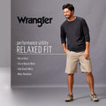 Wrangler Authentics Men's Performance Side Elastic Utility Short 32 Imperial Blue
