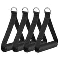 Garneck 4pcs Resistance Band Handles Plastic D Ring Exercise Strap Foam Handle Band Fitness Equipment for Home Gym Overhead Strength Training