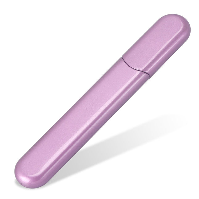 Premium Glass Nail File with Case, Crystal Diamond Salon Best Beauty Nail Buffer