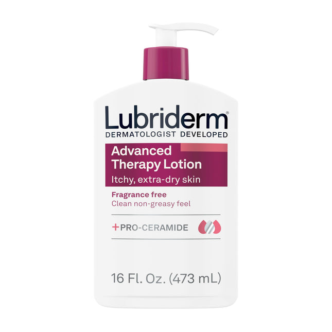 Lubriderm Advanced Therapy Fragrance Free Moisturizing Hand & Body Lotion + Pro-