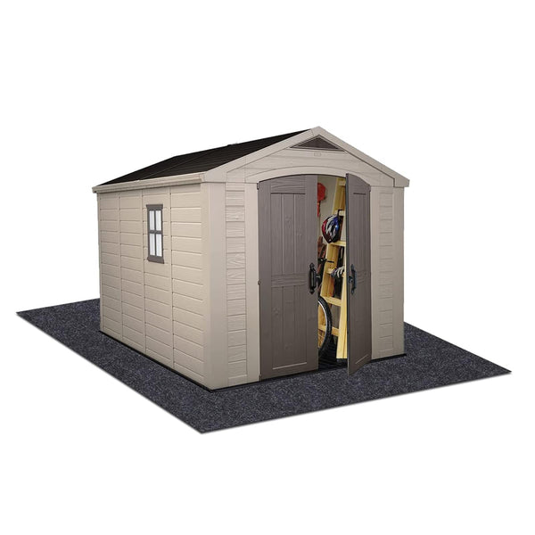Outdoor Storage Shed Mat，Waterproof and Dustproof Outdoor Carport Mat—Backing Prevents Liquid Penetration，Soft Material, Patio Furniture