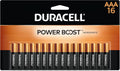 Duracell Coppertop AAA Batteries with Power Boost Ingredients, 16 Count Pack Triple a Battery with Long-Lasting Power, Alkaline AAA Battery for