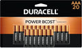 Duracell Coppertop AAA Batteries with Power Boost Ingredients, 20 Count Pack Triple a Battery with Long-Lasting Power, Alkaline AAA Battery for