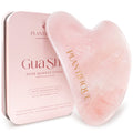 PLANTIFIQUE Rose Quartz Gua Sha Tool Ã¢ÂÂ Anti-Aging Face Massager & Jawline Shaper for Skincare Routine Ã¢ÂÂ Facial Massage & Skin Care Gift