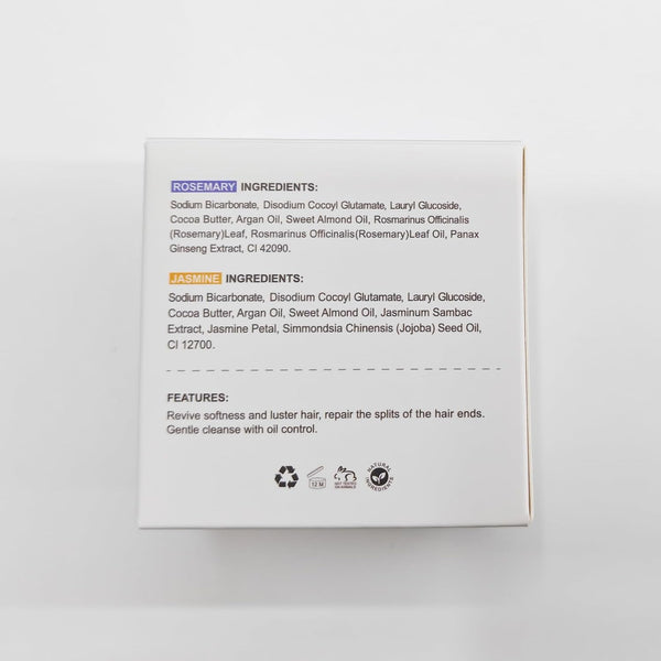 LIYALAN Shampoo Bar for Hair Solid Soap(2 Pack) Rosemary and Jasmine Shampoo Bar,Deep Cleansing Hair Shampoo for Fine Oily Hair Rosemary+Jasmine