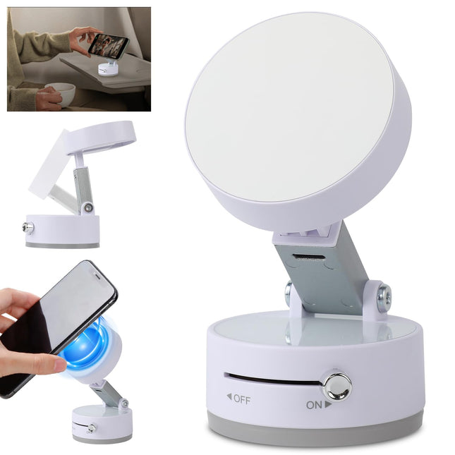 Vacuum Magnetic Suction Phone Holder, 2025 New Magnetic Multifunctional Holder, Foldable and Retractable Double-Sided Ma