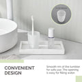 Bathroom Rinsing Cup, Angle Simple Frosted Glass Tumbler Cup, Toothbrush and Toothpaste Holder Drinking Glasses Glassware