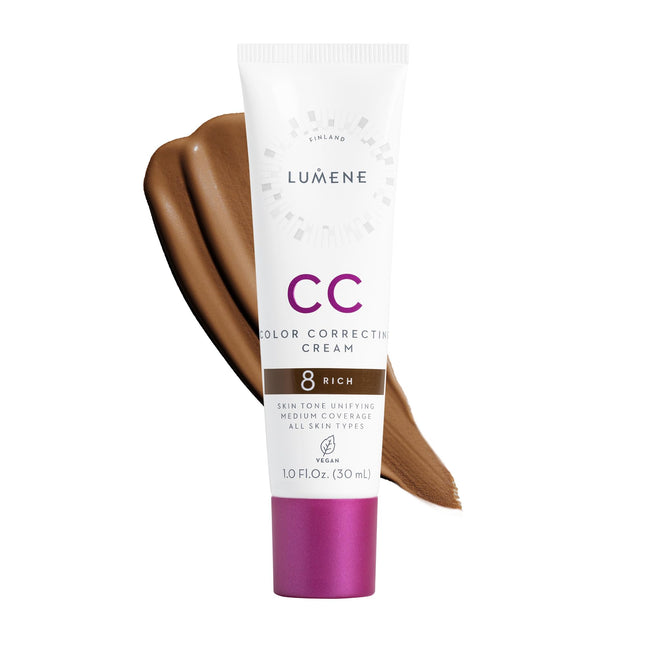 Lumene Color Correcting CC Cream - Lightweight Foundation - Medium Coverage - Re
