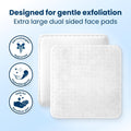 Clean Skin Club Clean² Pads 2.0 [NEW & Improved Edges] Guaranteed Not to Shed & Tear Face Pads, Unique Triple Layers, Textured & Ultra Soft Side,
