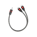 1ft RCA 1 Male to 2 Female Audio Speaker Y Adapter Splitter Cable (2 Pack) | 2 Pack 2F1M