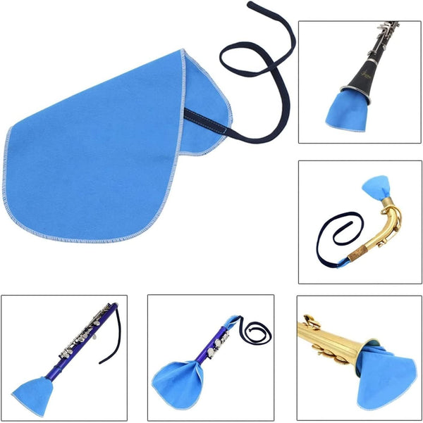 SKYNEO Saxophone Cleaning Kit, Clarinet Cleaning Kit with Maintenance Kit,Cork Grease,Swab,Strap,Cleaning Cloth,Thumb Rest,Reed Case,Mouthpiece
