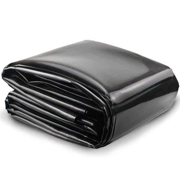 Inslat 20 Mil Pond Liner, 7x10 Ft Pond HDPE Skins Small Fish Pond Liners Rubber Pond Tarp Easy Cutting Underlayment for Fountains, Waterfall &