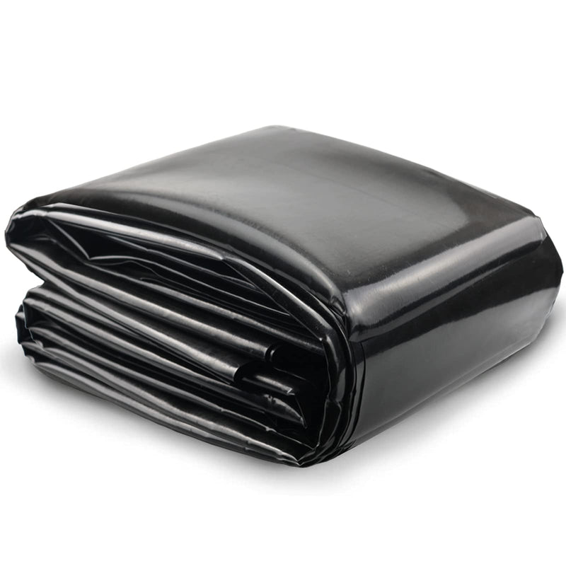 Inslat 20 Mil Pond Liner, 7x10 Ft Pond HDPE Skins Small Fish Pond Liners Rubber Pond Tarp Easy Cutting Underlayment for Fountains, Waterfall &