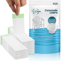 TidyCare Bedside Commode Liners for Portable Toilet Chair Bucket and Bedpan | Value Pack of 48 Disposable Waste Bags for Adults in Medical Care |