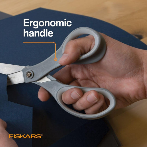 Fiskars All Purpose Scissors, High Performance Cutting, Stainless Steel Blades, Ergonomic and Comfort Handles, Perfect for Arts and Crafts and the