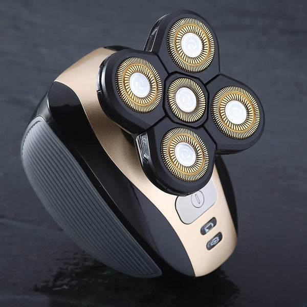 Universa 5 Blades Replacement Heads for Mainstream head shaver brands, Head Shaver Replacement Blades (5 Gold)