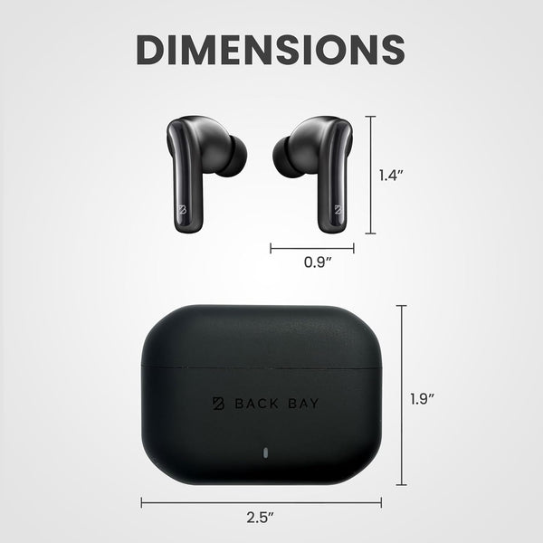 FirstClass - True Wireless Earbuds Noise Cancelling Earbuds, Bluetooth 5.4 Ear Buds Wireless Bluetooth Earbuds Noise Cancelling Earpods, iPhone