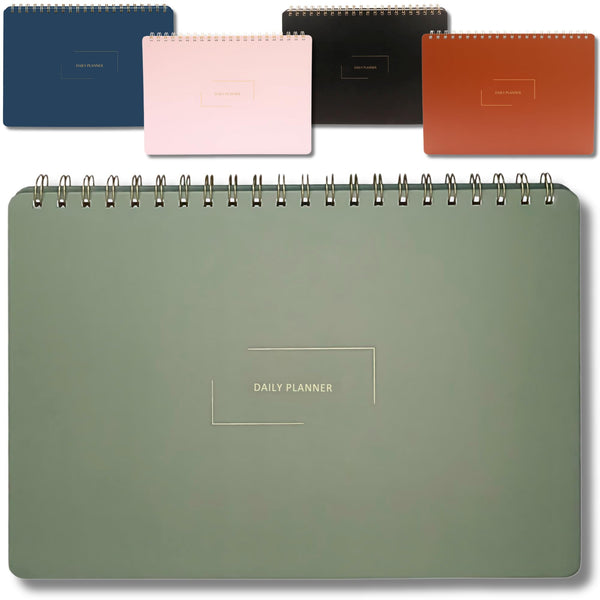 Undated Daily Planner | 8.25Ã¢ÂÂ X 11.75Ã¢ÂÂ Work To-Do Notebook | ADHD Academic Organizer | Multi-Layout | Men and Women Planner | College