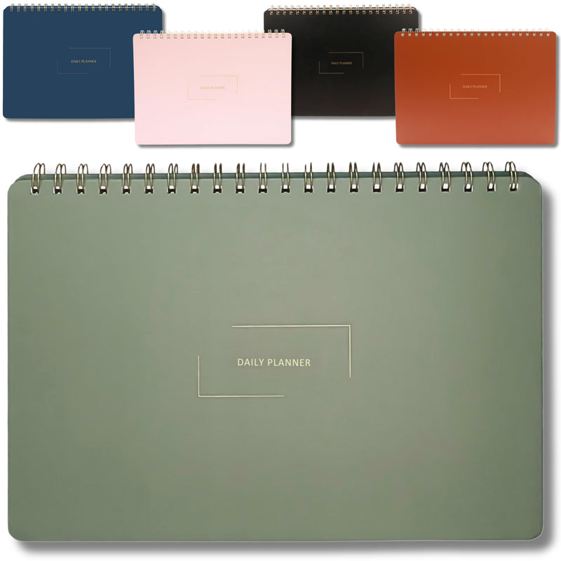 Undated Daily Planner | 8.25Ã¢ÂÂ X 11.75Ã¢ÂÂ Work To-Do Notebook | ADHD Academic Organizer | Multi-Layout | Men and Women Planner | College
