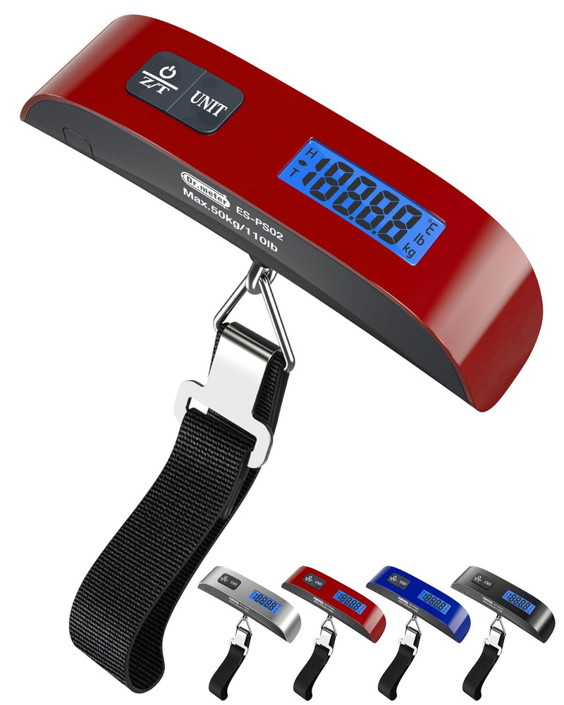 Luggage Scale, Dr.Meter Luggage Weight Scale Backlight LCD Display PS02 110Lb/50Kg Electronic Balance Digital Postal Travel Accessories with