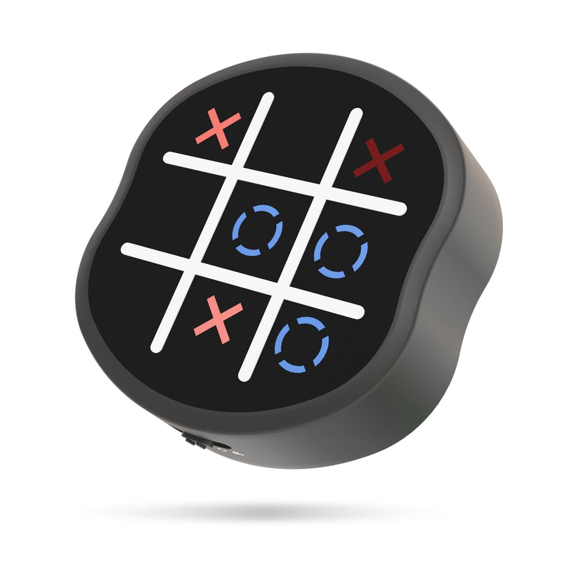 4 in 1 Electronic Tic Tac Toe Game, Handheld Digital Bolt Game with Whack a Mole, Memory Flash, Silent Mode, Portable Travel Game for Kids and