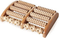 Kanjo FSA HSA Eligible Acupressure Foot Pain Relief Multi-Roller - Wooden Dual Foot Roller - Relieves Plantar Fasciitis, Heel & Arch Pain -
